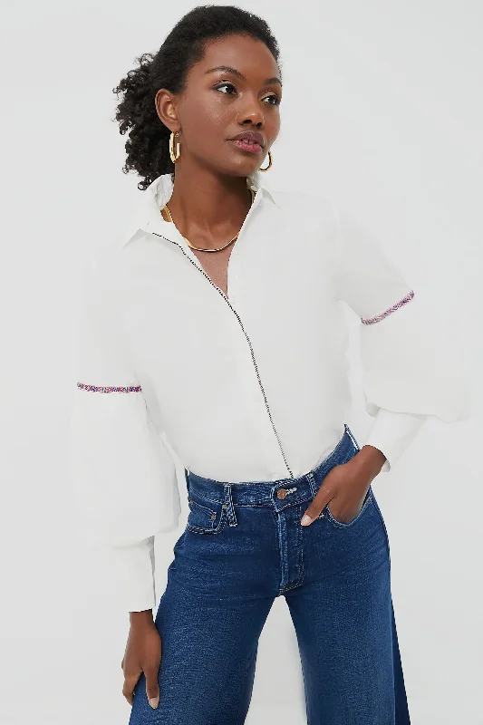 White Trim Molly Shirt