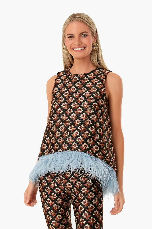 Jacquard Bella Feather La Scala Top