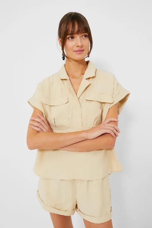 Khaki Scottie Shirt