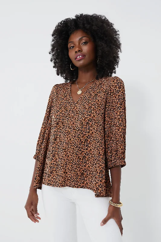 Leopard Hollis Top