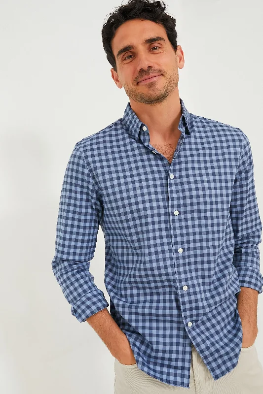 Navy Skies Check Movement Shirt