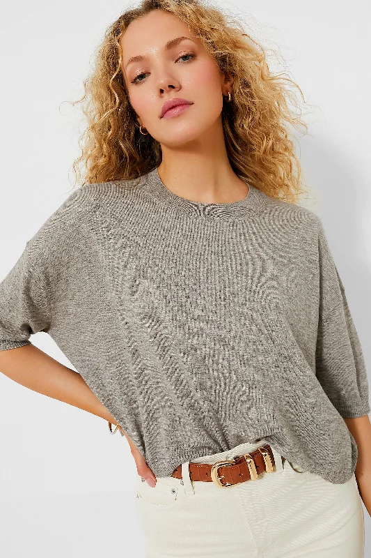 Taupe Delilah Knit Tee