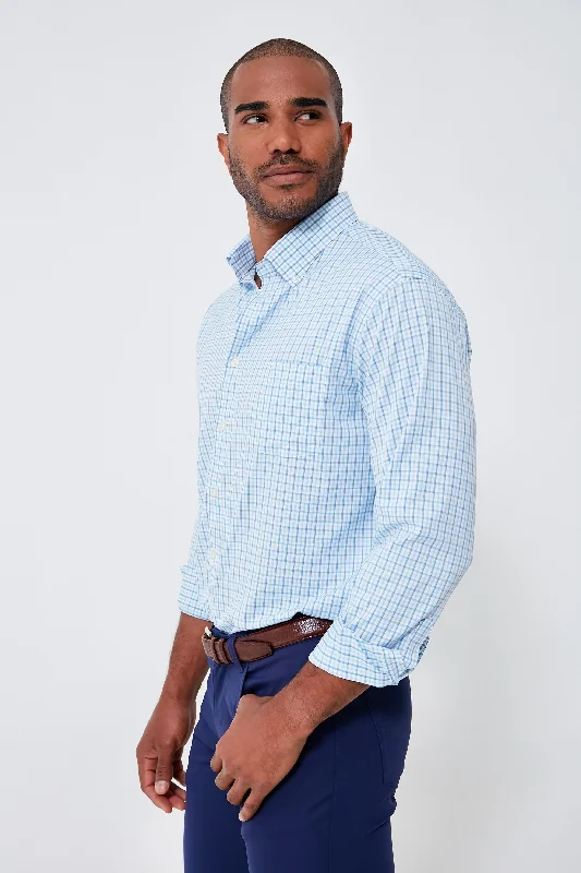 Twilight Blue Daventry Performance Twill Sport Shirt