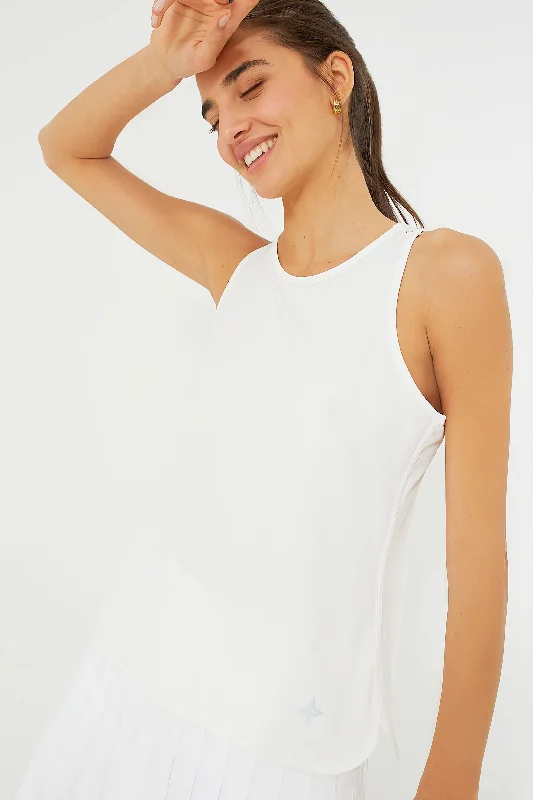 White Cane Ellen Racerback Tank