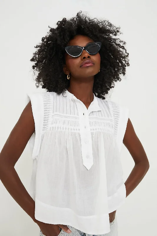 White Laeza Blouse