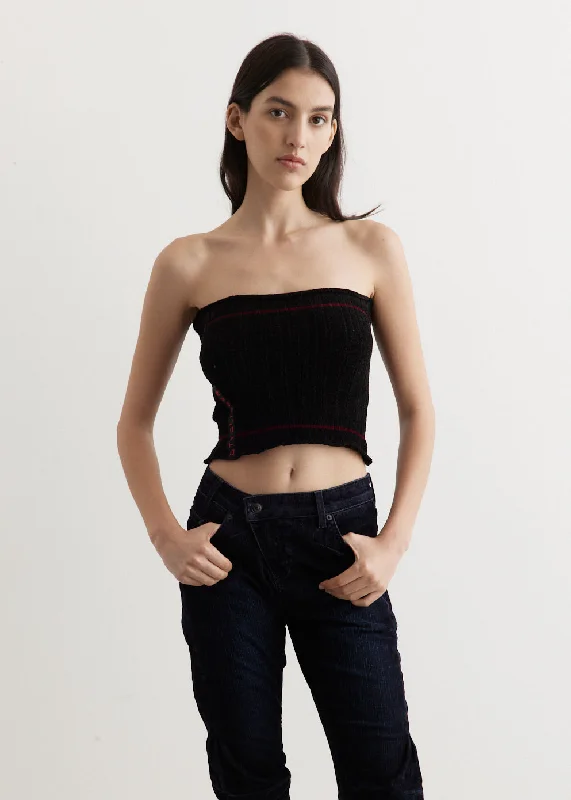 Women's Travel T-Shirts-Knit Tube Top