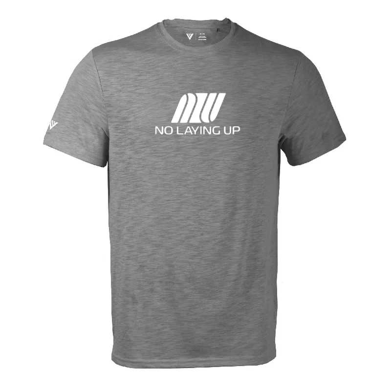 Women's Color Block T-Shirts-NLU X Levelwear Retro Airline T-shirt | Pebble Grey