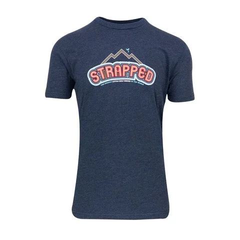 Women's Feather Detail T-Shirts-Strapped Reno T-Shirt | Navy