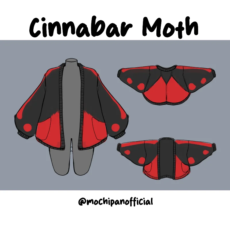 Women's Chunky Cardigans-(Pre-Order) Cinnabar Moth Cardigan (In Production)