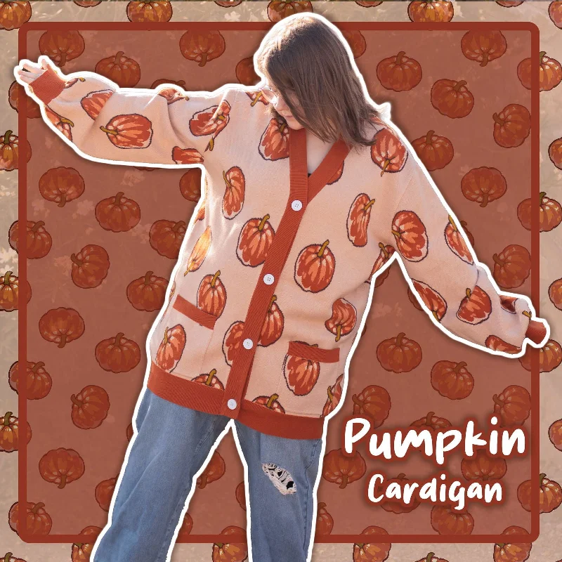 Women's Beach Cardigans-Pumpkin Cardigan