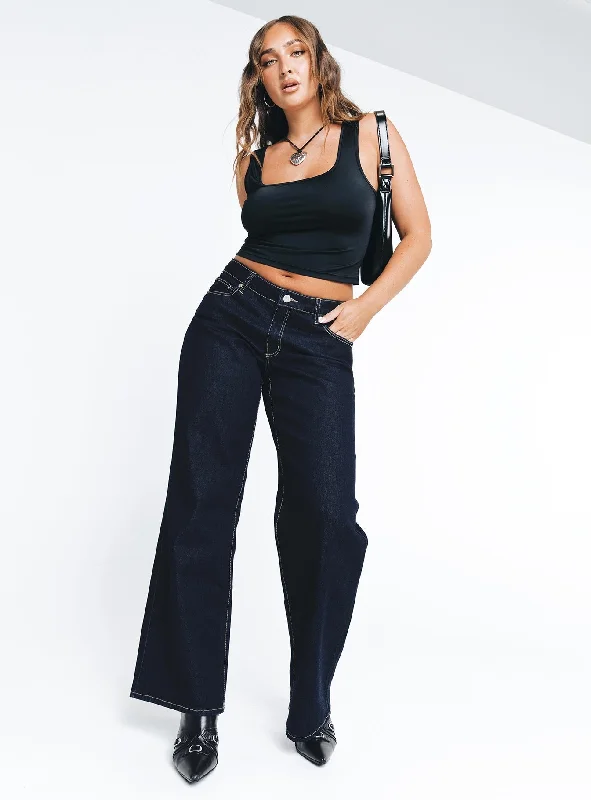 Women's Palazzo Pants-Abrand 99 Low & Wide Alice Jeans