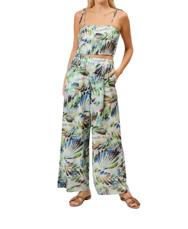 Women's Cargo Pants-Heather Relaxed Pant In Multi