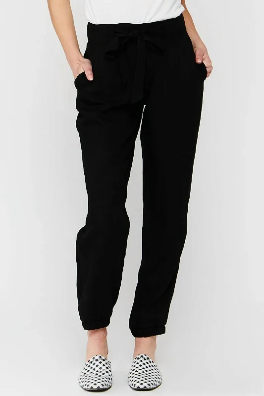 Women's Tailored Pants-Mckay Jogger Pant In Black