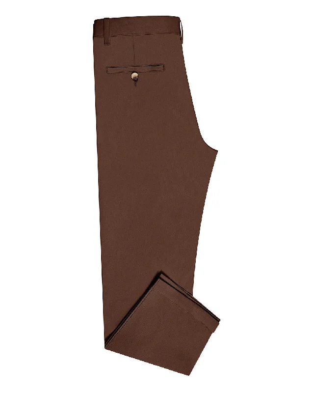 Women's Full-Length Pants-Genoa Chino Pant Chestnut Brown