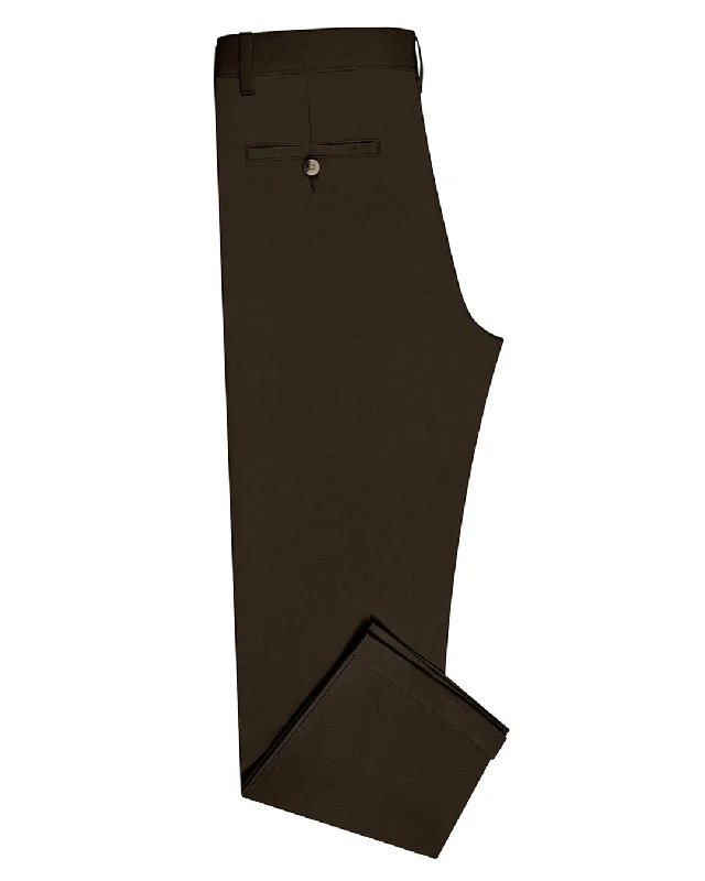 Women's Bootcut Pants-Genoa Chino Pant Choco Brown