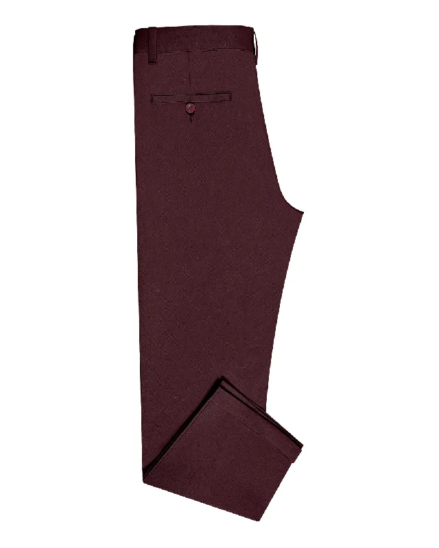 Women's Bohemian Pants-Genoa Chino Pant Plum