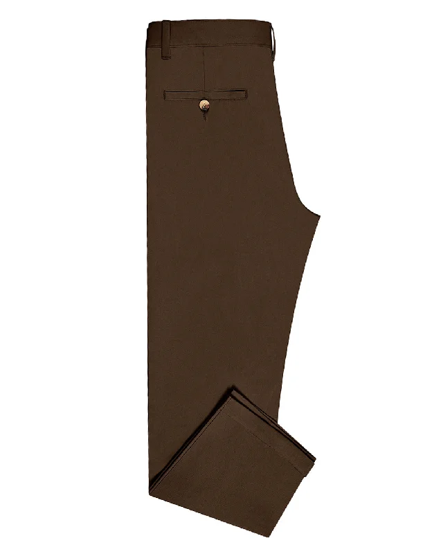 Women's Training Pants-Genoa Chino Pant Coffee Brown