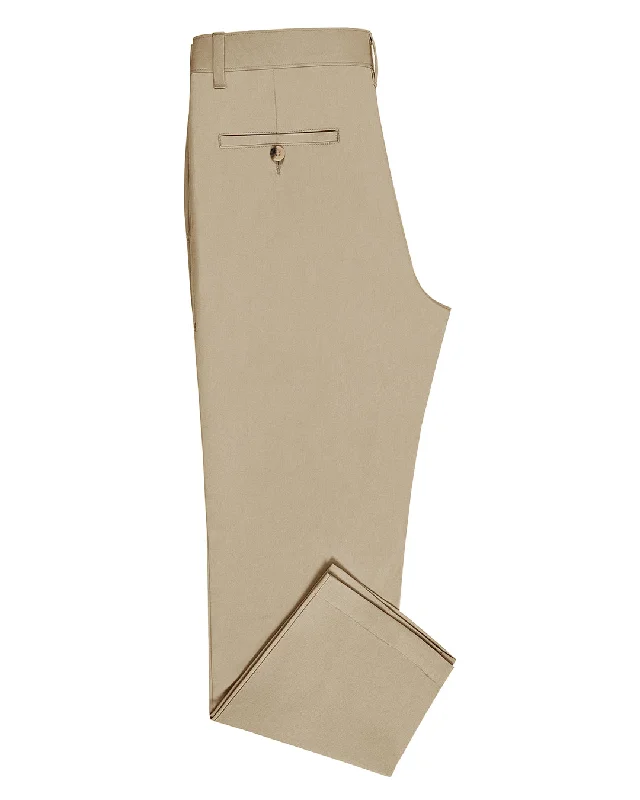 Women's High Rise Pants-Genoa Chino Pant British Khaki