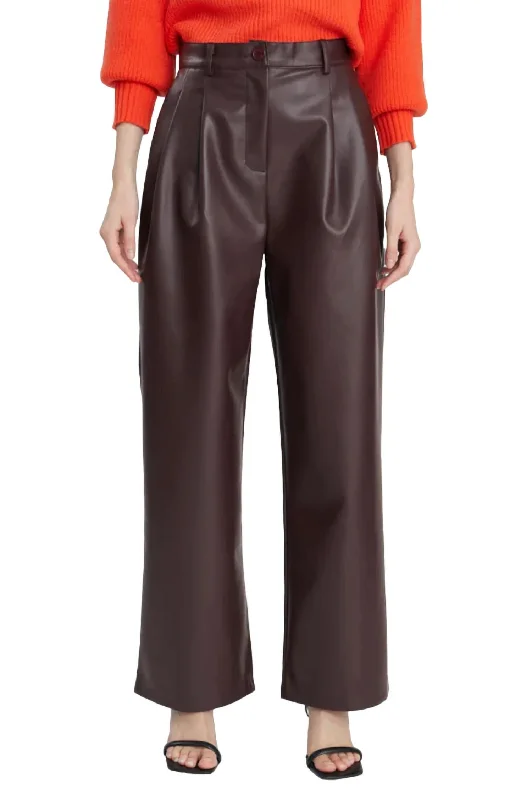 Women's Comfy Pants-Phoenix Pant In Wine