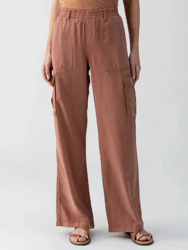 Women's Novelty Print Pants-Relaxed Reissue Pants In Washed Clay