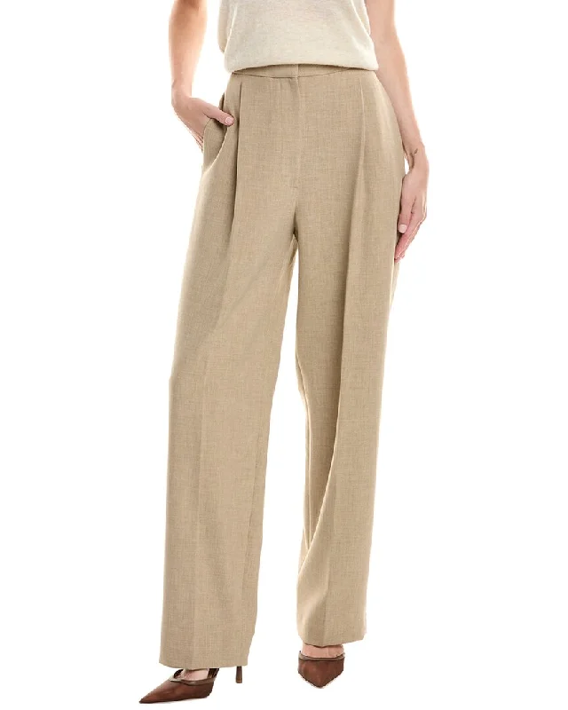 Women's Skinny Pants-St. John Pleated Pant