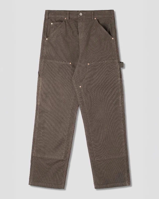 Women's Hem Detail Pants-Double Knee Pant (Charcoal Duck)