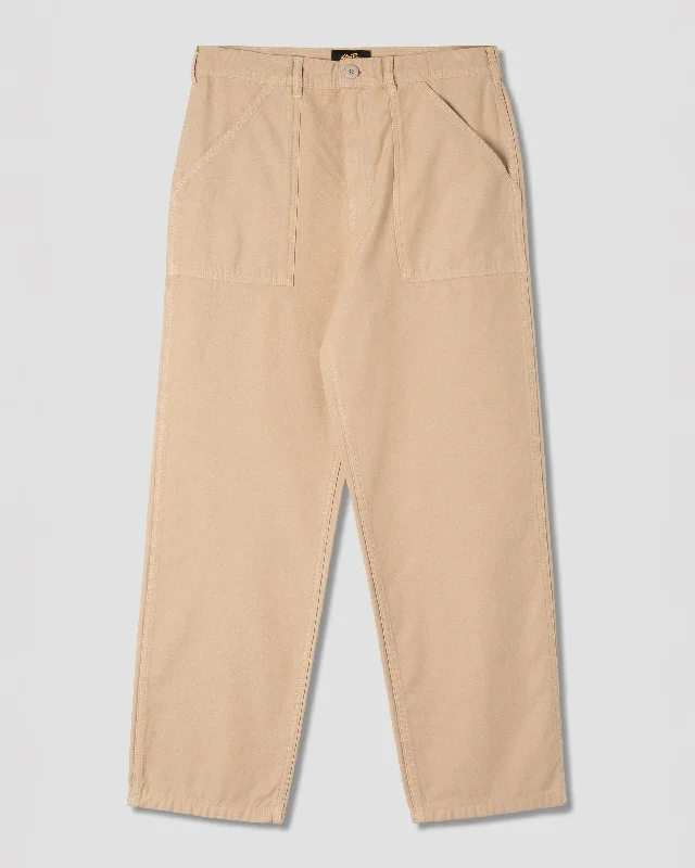 Women's Subtle Color Pants-Fat Pant (Khaki Sateen)