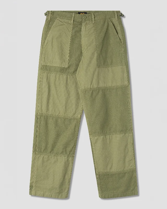 Women's Palazzo Pants-K Pant (Olive Mix Rs/Sateen)