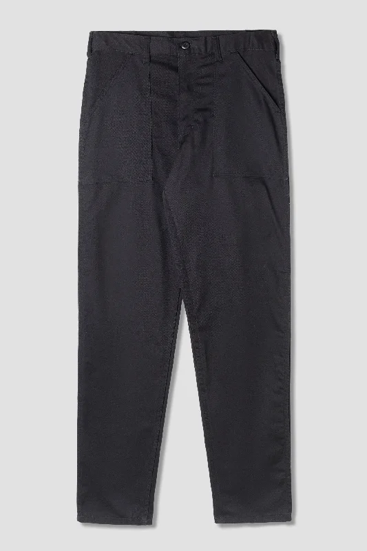 Women's Stylish Pants-Taper Fatigue (Black Twill)