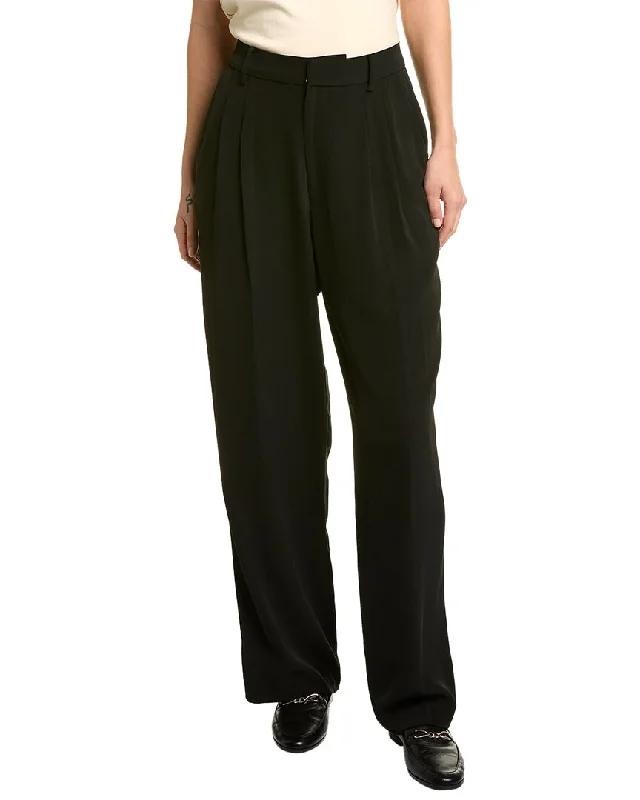 Women's Silk Pants-WAYF Pleated Pant