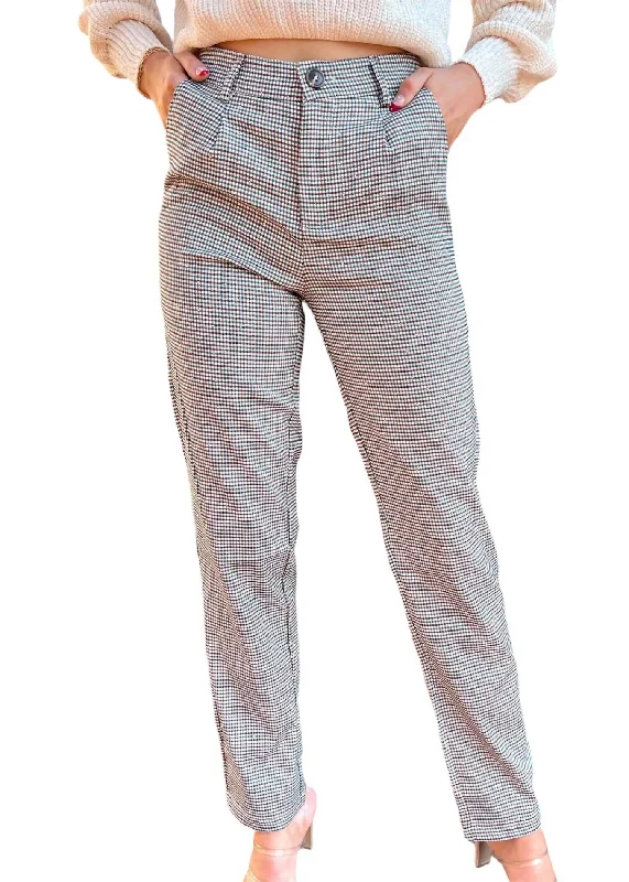 Women's Beach Pants-What A Sparkle Pants In Multi/plaid