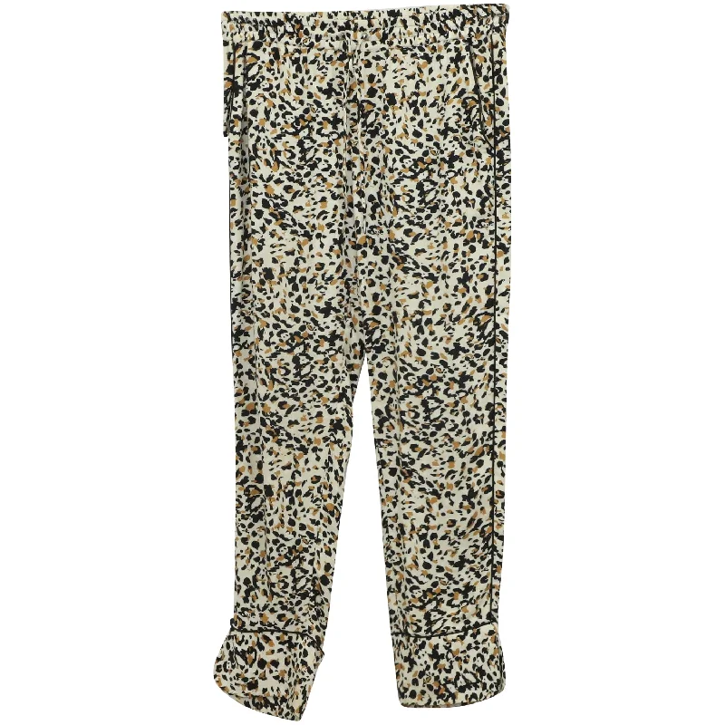 Women's Warm Pants-Zadig & Voltaire Parone Leo Pants in Animal Print Viscose